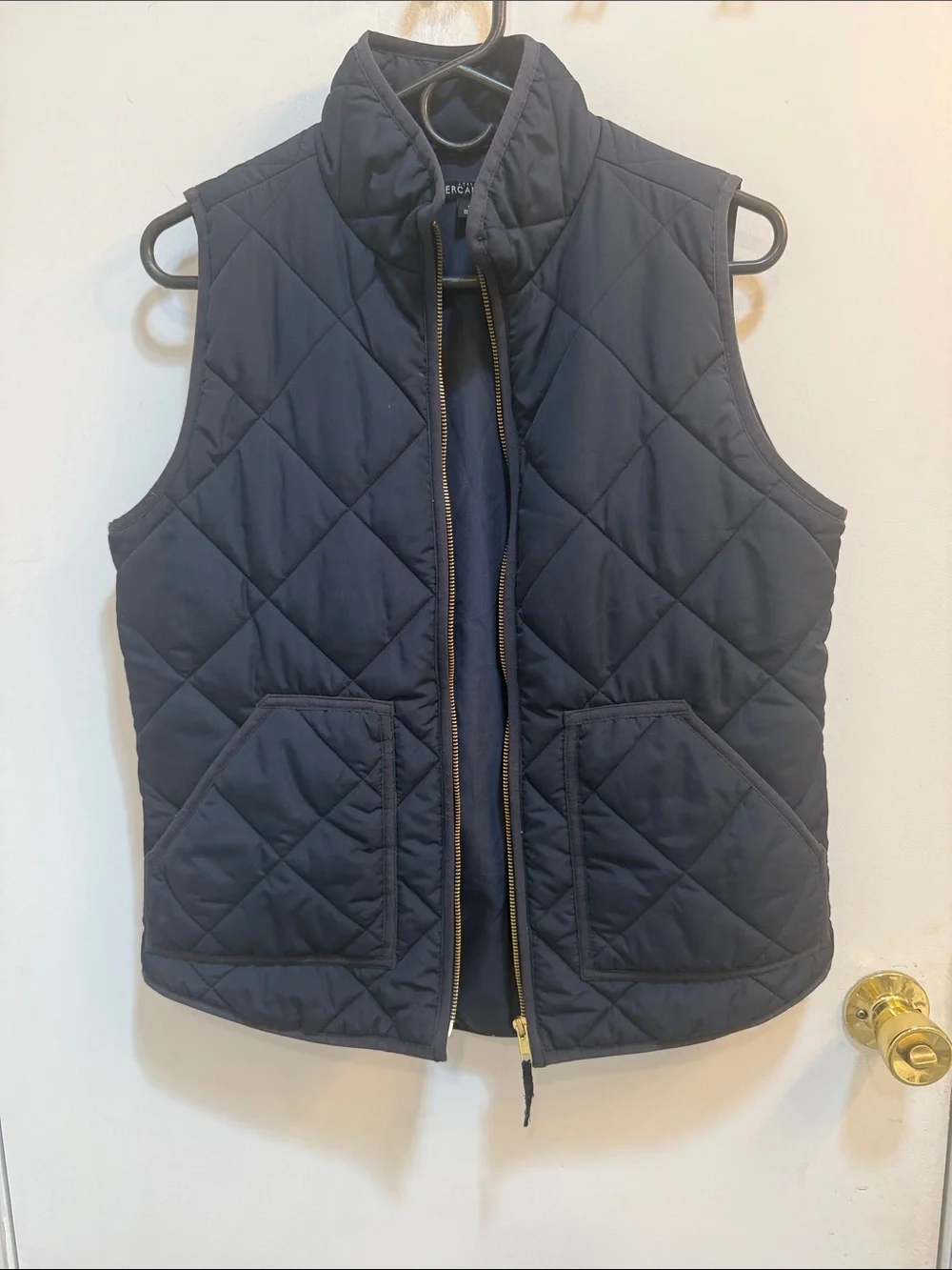 J. Crew Mercantile Black Quilted Vest